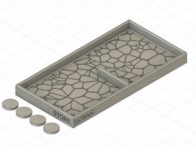 Stone.Mosaic tray for wallet and keys