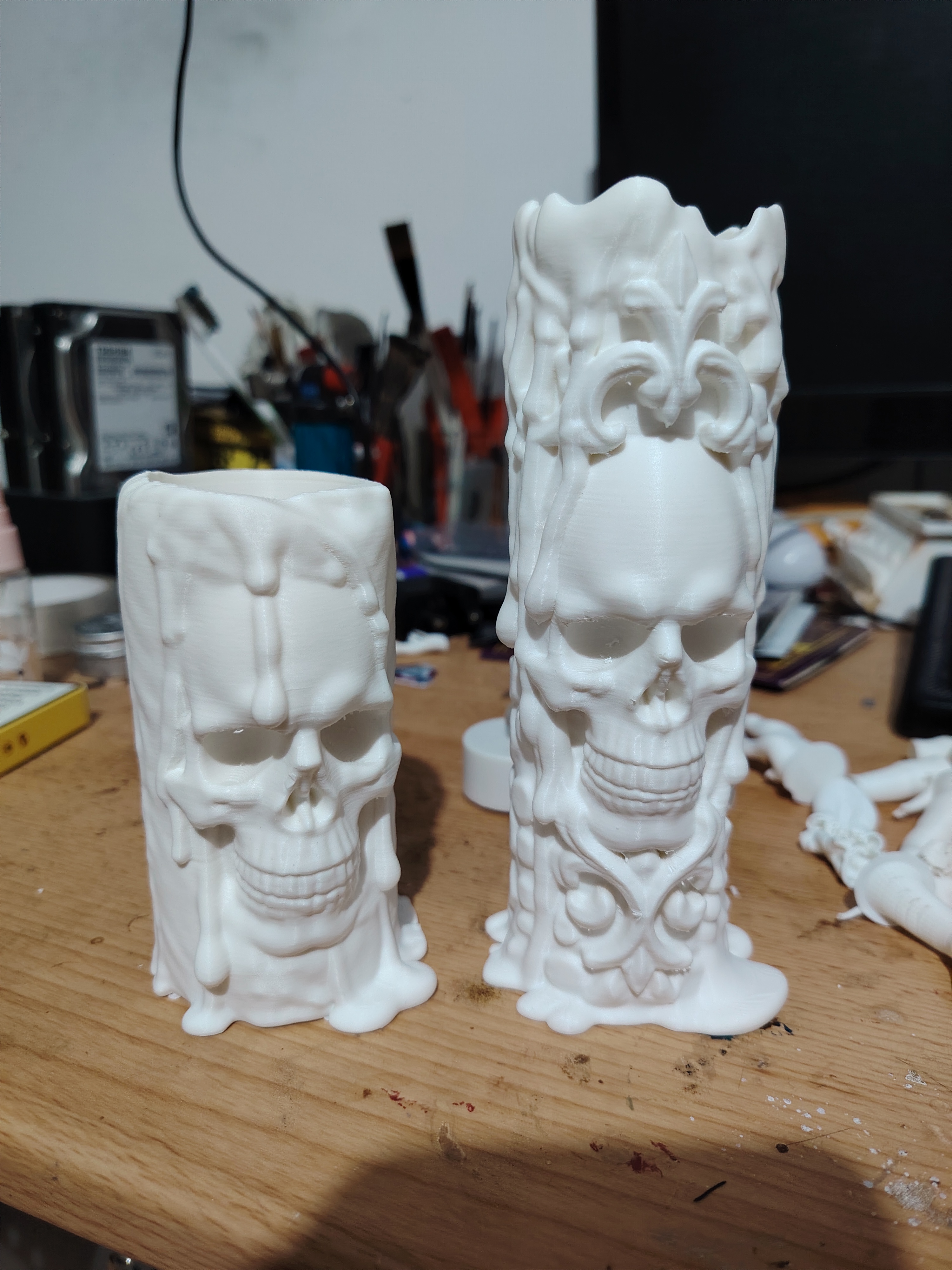 Halloween Skull Tea Light Candle Holders - 1