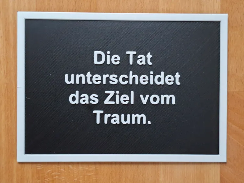 Take Action Motivation Card – German