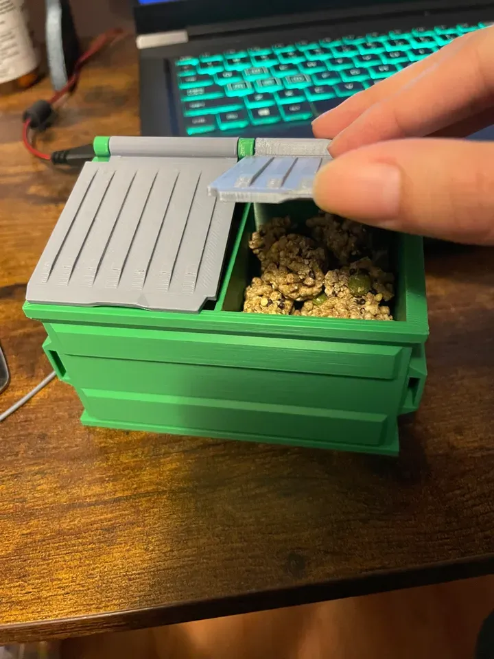 Desktop Dumpster with Divider