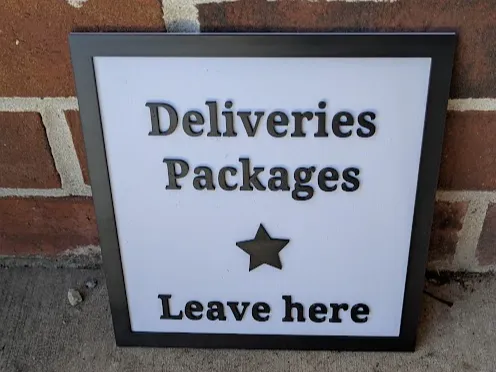 Delivery Package Sign