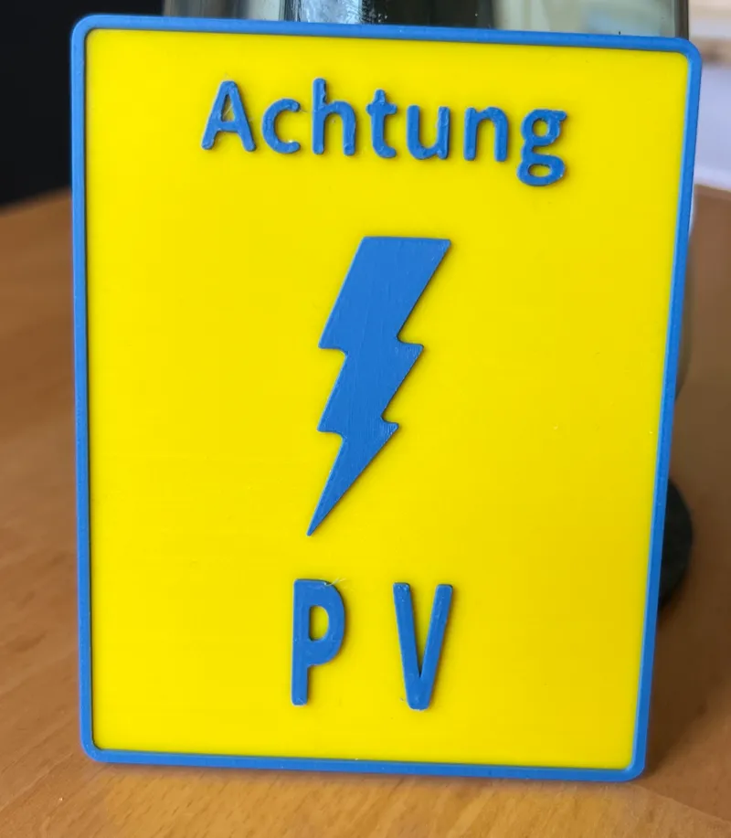 Photovoltaik Sign