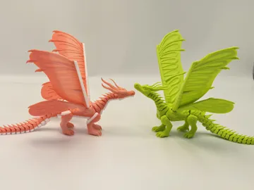 Modelo para impresión 3D: WOF丝翼飞龙，新版飞龙 — vista de referencia 3