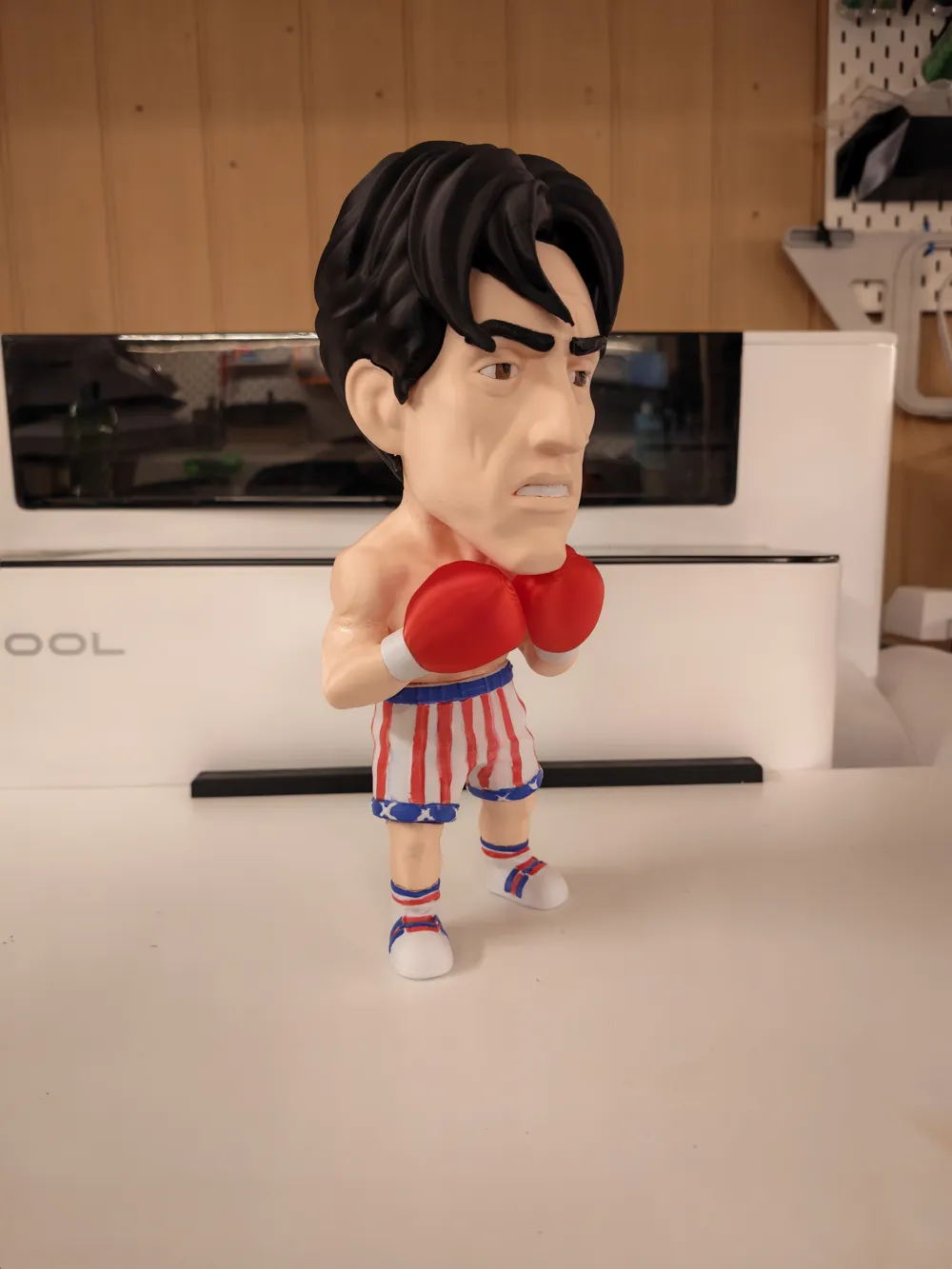Chubi Style Statue du boxeur Rocky Balboa Chibi Étalon Italien - Modèle d ...