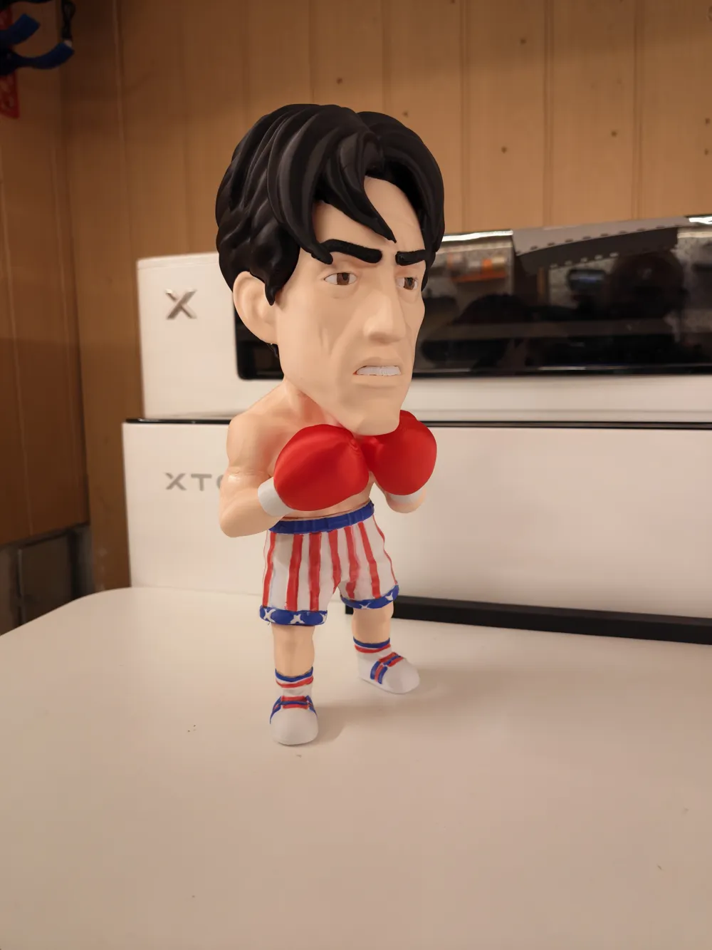 Chubi Style Statue du boxeur Rocky Balboa Chibi Étalon Italien - Modèle d ...