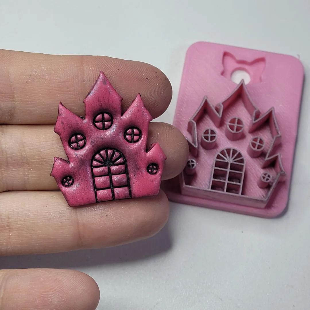 Haunted House Polymer Clay Earring Cutter Set view 3