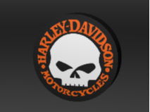 boite lumineuse Harley Davidson murale