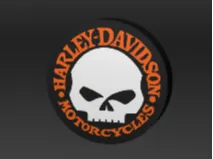 Harley Davidson wall mounted light box
