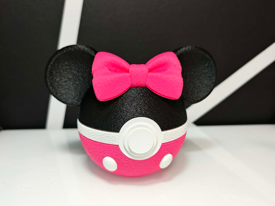 Minnie Mouse Pokeball Piggy Bank Money Saving Box 