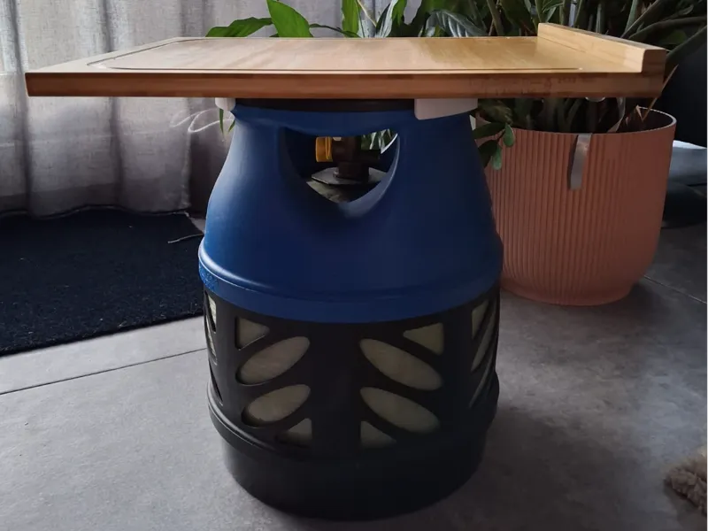 gas cyclinder table,  gas tank table