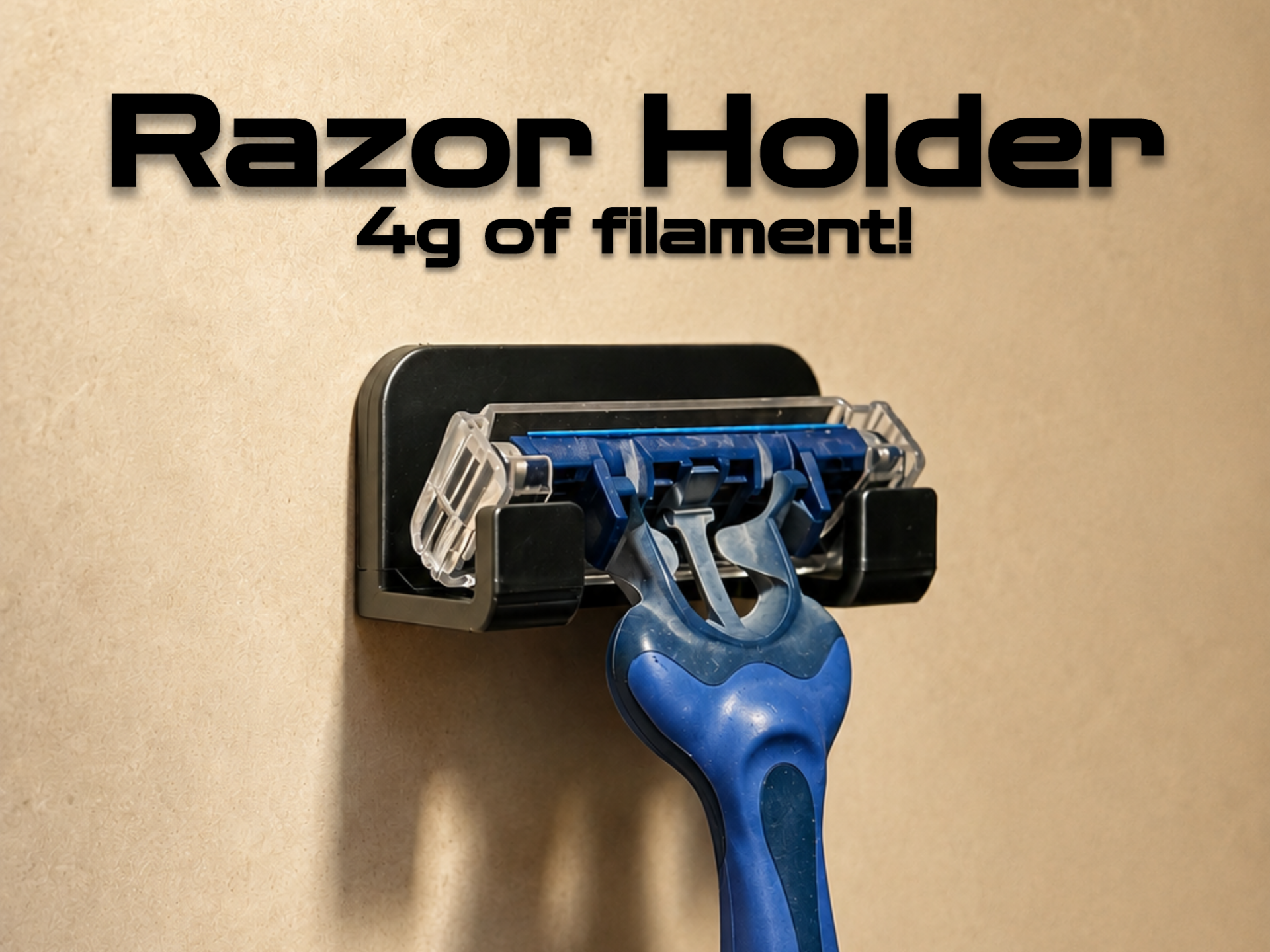 Razor Holder (No Drilling Needed) - 1