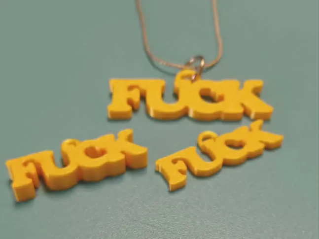 Fuck necklace