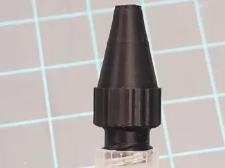Luer lock to rubber stopper adapter