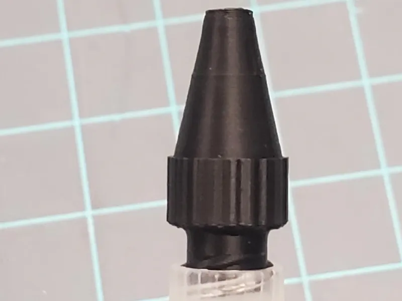 Luer lock to rubber stopper adapter