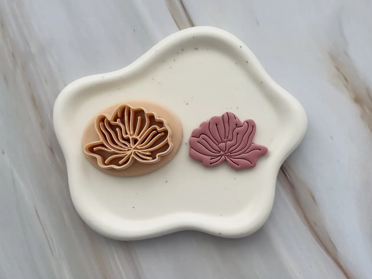 Flower Polymer Clay Earrings Cutter view 2