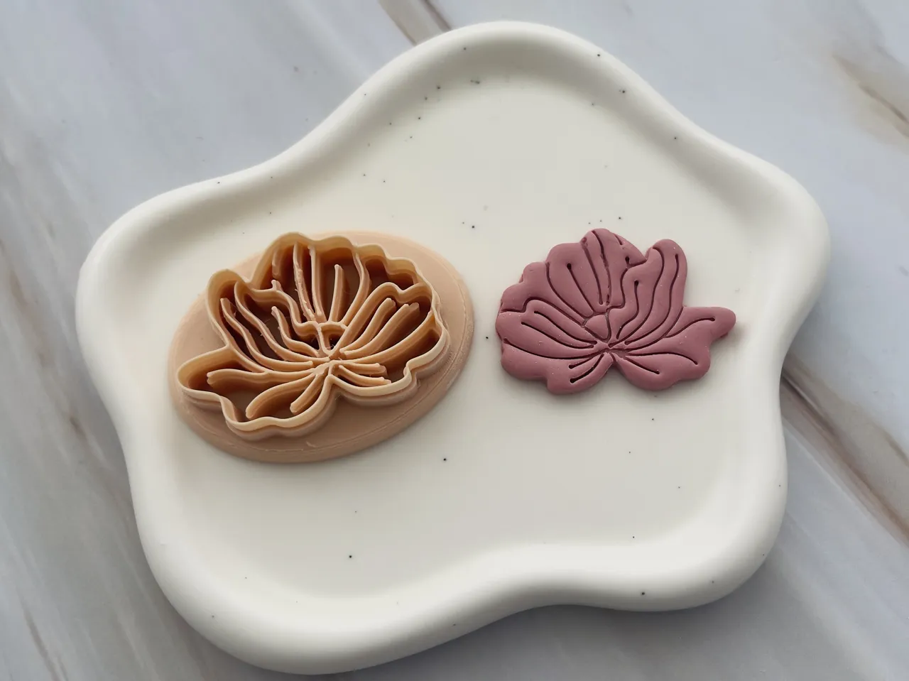 Flower Polymer Clay Earrings Cutter view 3