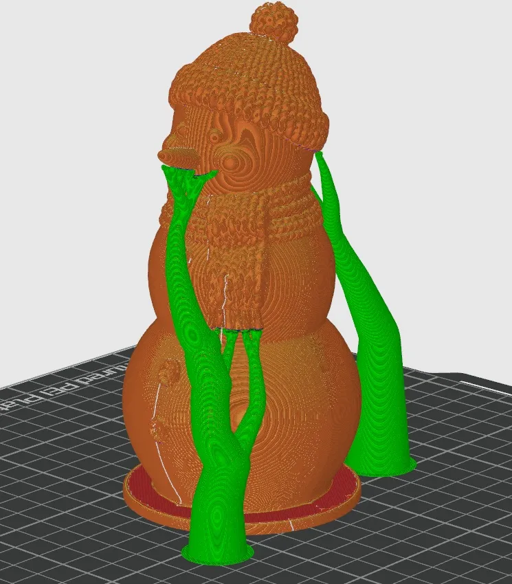 Smiling Christmas Snowman - Free 3D Print Model - MakerWorld