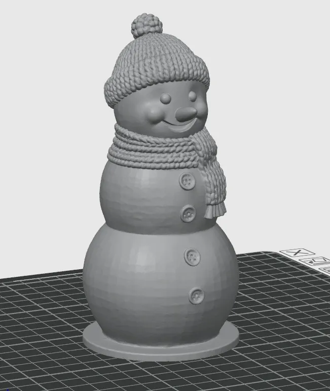 Smiling Christmas Snowman - Free 3D Print Model - MakerWorld