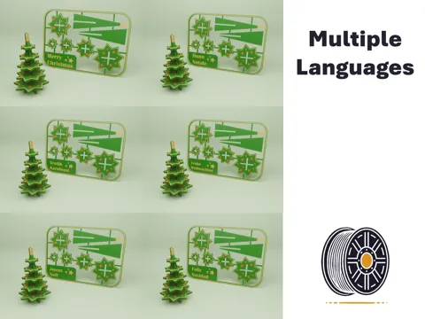 Christmas Tree Gift Card Kit | Multiple Languages view 4