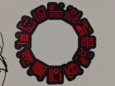 Blade - The House of Erebus Glyphs Wall Art