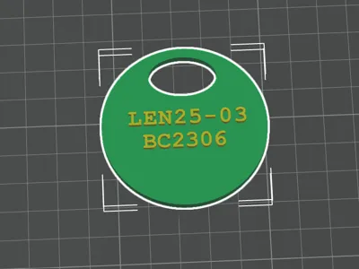 cage tag - with study and ID
