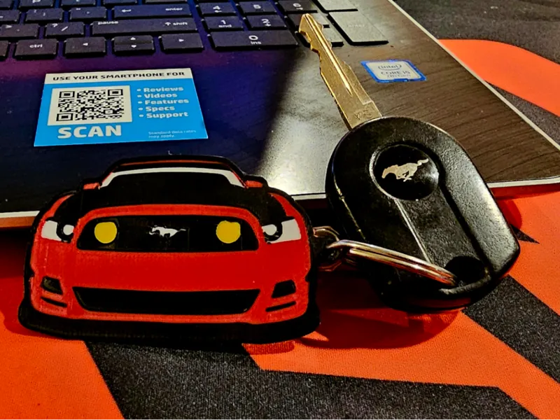 2013 -14 Mustang GT Keychain