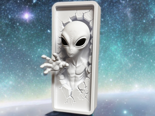 Bücherhalter  - Alien (keine Stützen)