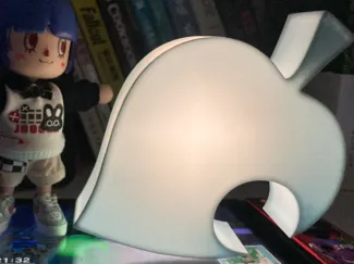 Animal crossing leaf statue light
