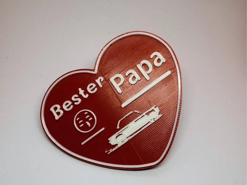 Bester Papa Herz Geschenk