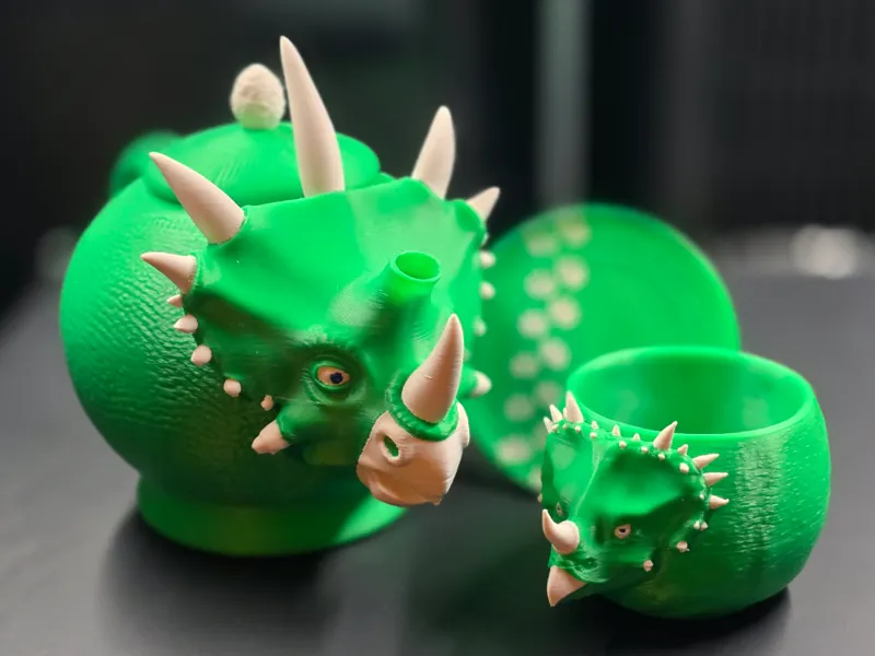 Tea-ceratops (Dino themed Tea Set)