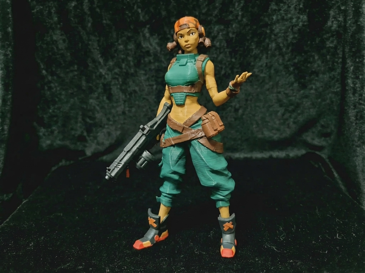 Miniatura 1 do modelo 3D 无畏契约大合集，21个人物都在每个配置对应不同人物