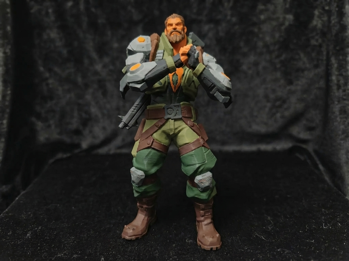 Miniatura 17 do modelo 3D 无畏契约大合集，21个人物都在每个配置对应不同人物