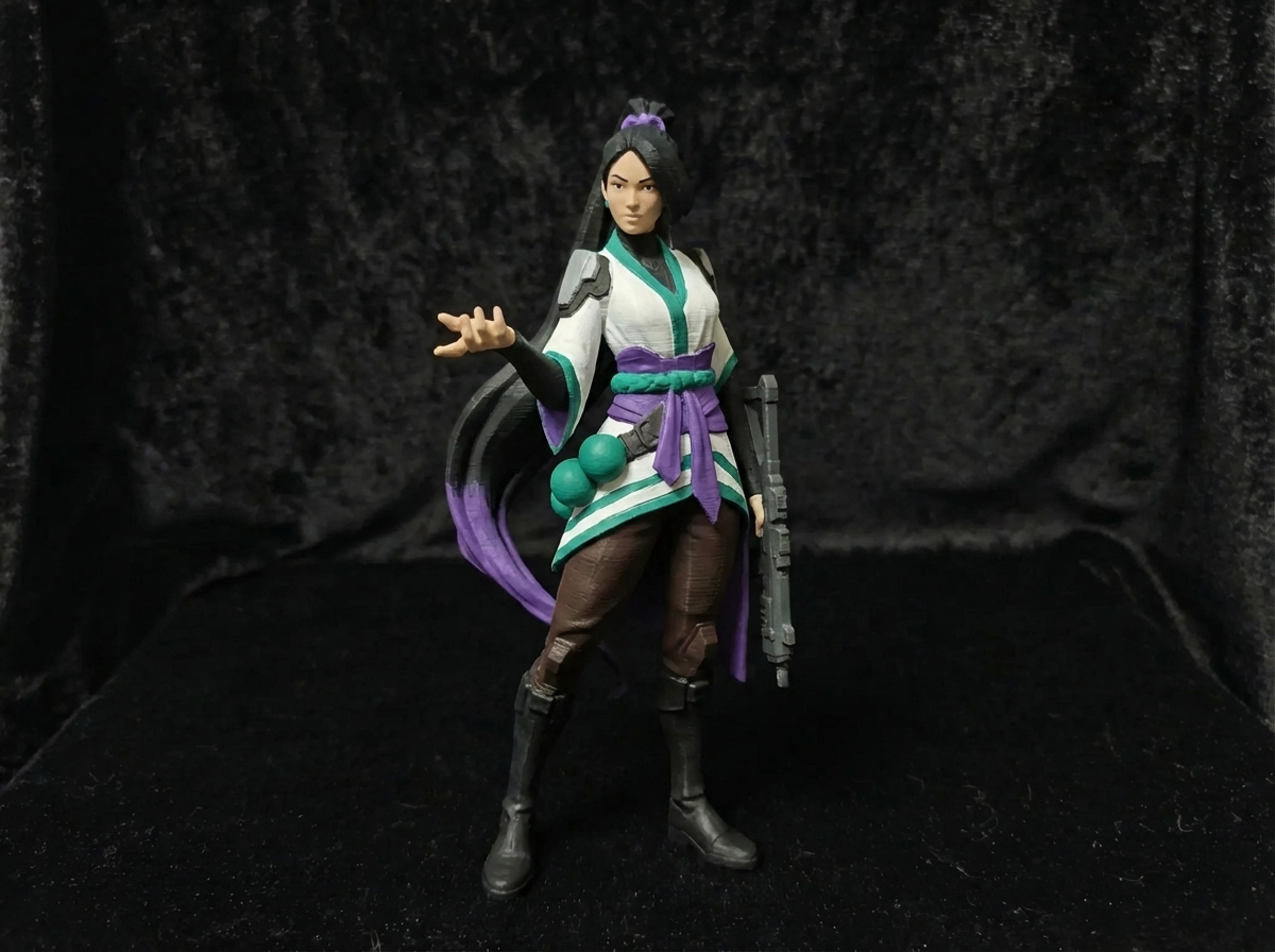 Miniatura 18 do modelo 3D 无畏契约大合集，21个人物都在每个配置对应不同人物