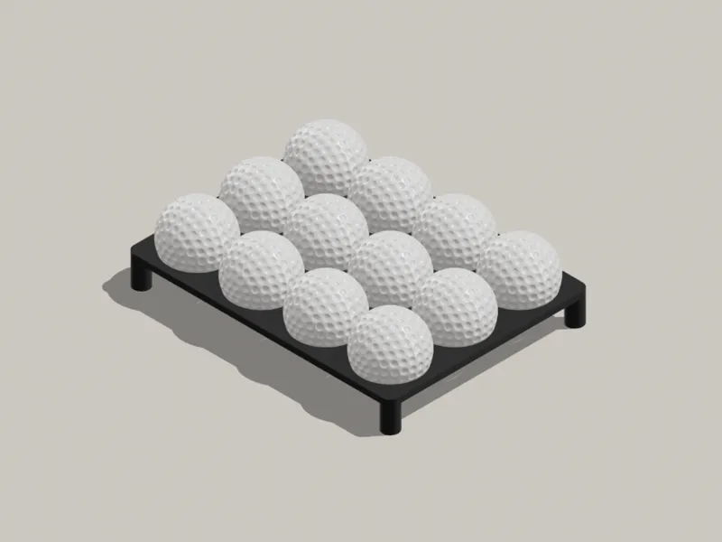 Golfball Display Rack 12 | Holder & Organizer