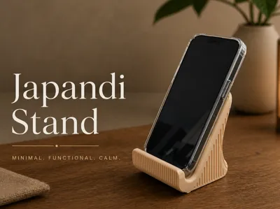 Japandi Phone Stand