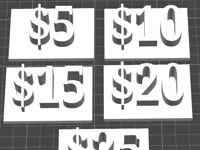 Étiquettes de prix de table — photo 1