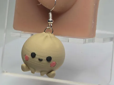 Pendientes: Dumpling Hanger Earrings — referencia de MakerWorld