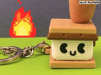 Smores Clicker Fidget Toy (Optional Keychain)
