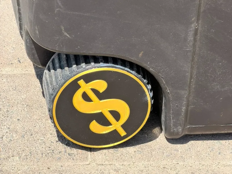 Rich Garbage Can Hubcaps 91mm