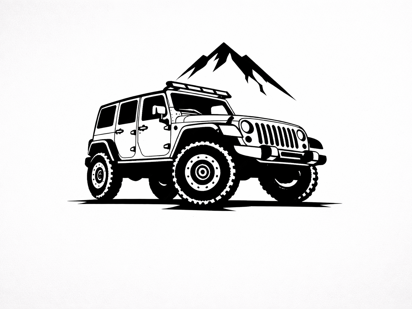 Décoration murale Jeep 4x4