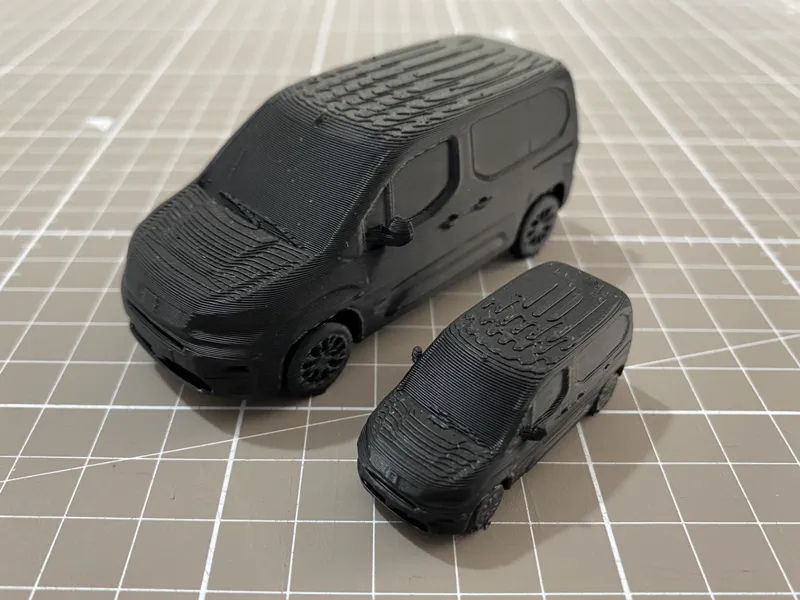 fiat doblò in scala 1.100 e 1.50 per architettura