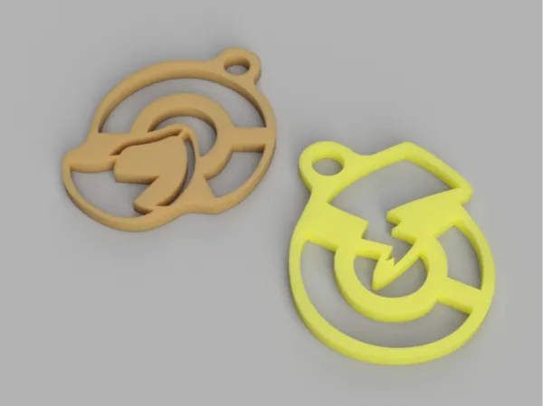 Porte-clés Pokémon Évoli et Pikachu