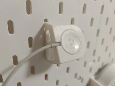 Apple Watch charging stand for IKEA Skadis pegboard