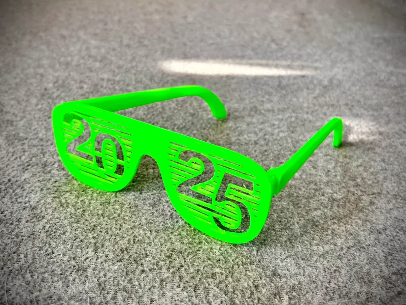 Happy New Year Glasses 2025