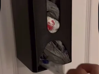 Wall-Mounted Plastic Bag Dispenser