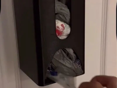 Wall-Mounted Plastic Bag Dispenser