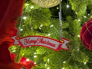 Merry Christmas Decorative Ribbon