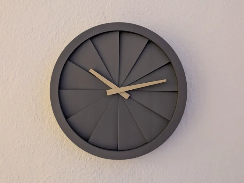 Design Clock - Sunburst