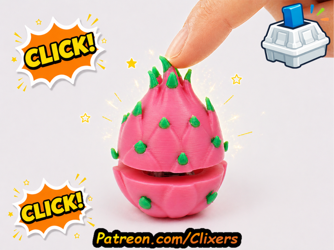 Dragon Fruit Clicker Cute Fidget Toy