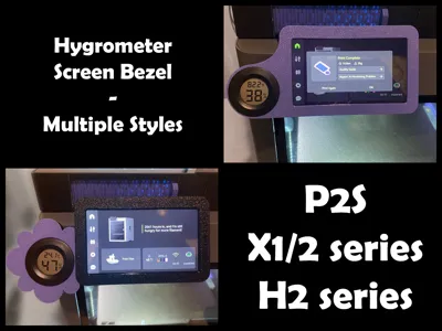 Hygrometer Screen Bezel - P2S, X1 X2 & H2 Series 
